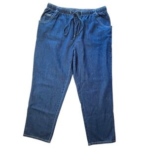 Vintage 90s Mom Jeans Plus 20W Bill Blass High‎ Rise Straight Leg Pull On